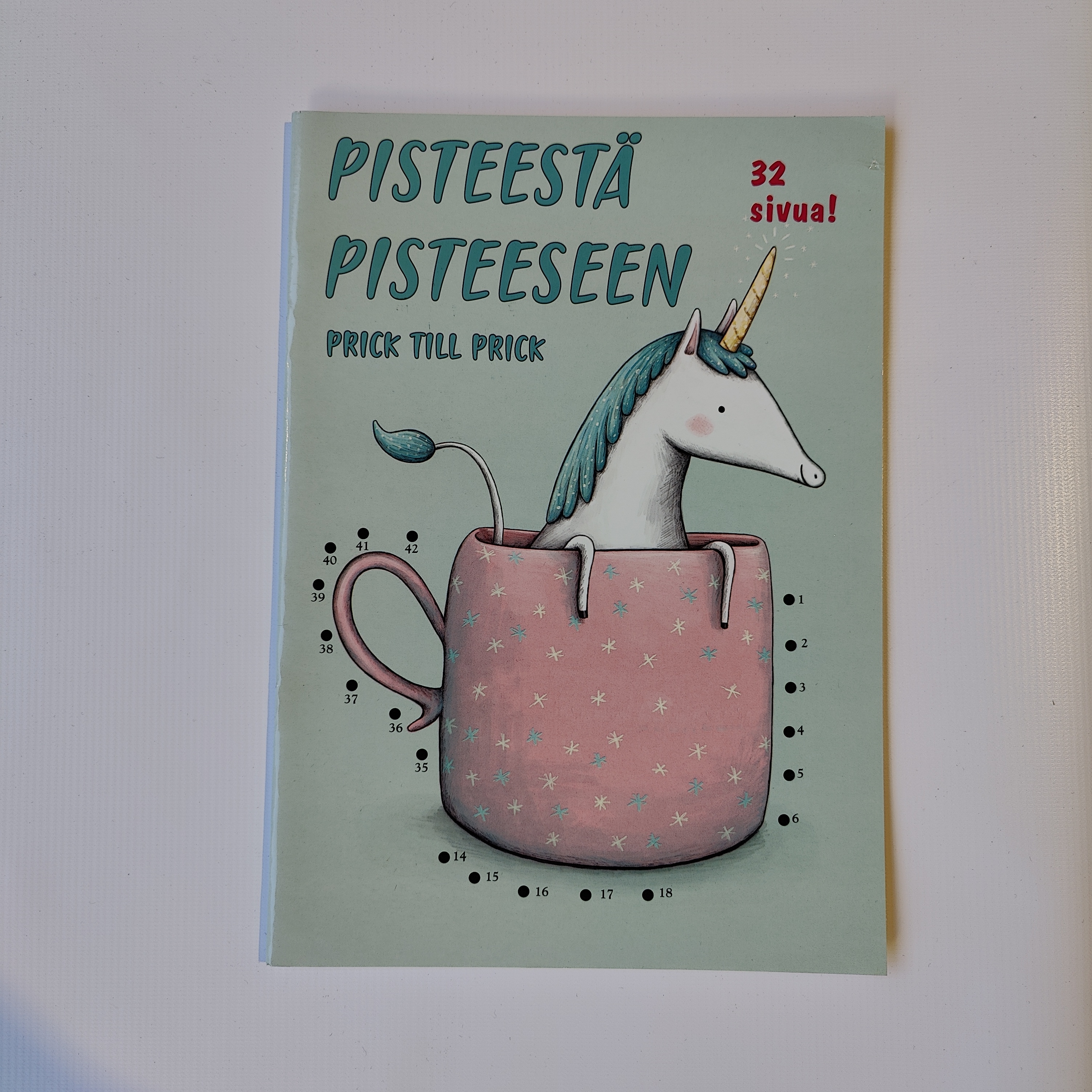 Prick till Prick pysselbok Enhörning 32 sidor