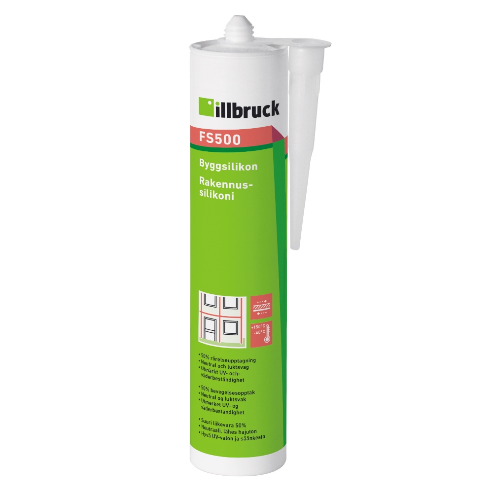 Byggsilikon FS500 svart 310ml
