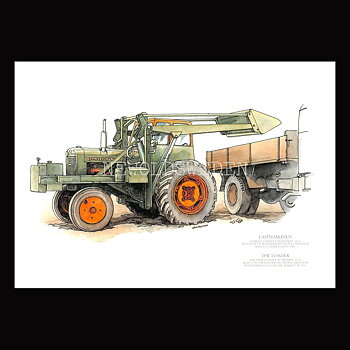 BOLINDER - MUNKTELL - LASTMASKINEN 1954 - Vykort A5