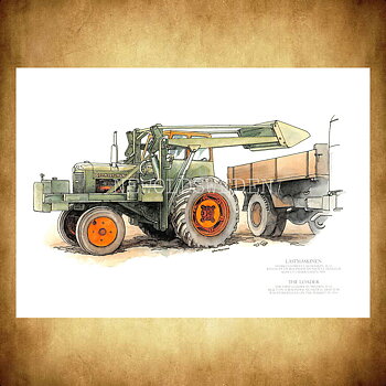 BOLINDER - MUNKTELL - LASTMASKINEN 1954 - Vykort A5