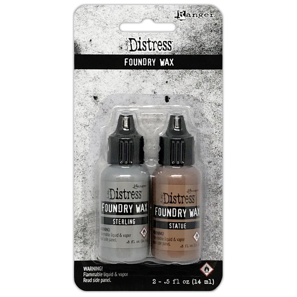 Tim Holtz Distress Foundry Wax Kit  Sterling/Statue
