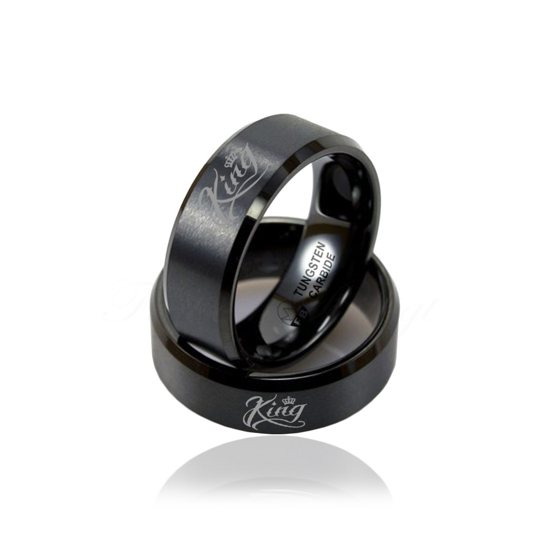 Ring - King Square Black Edition - Tungsten ring My King - 2
