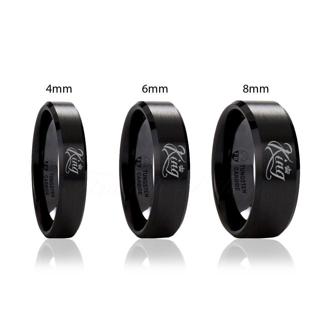 Ring - King Square Black Edition - Tungsten ring My King - 3