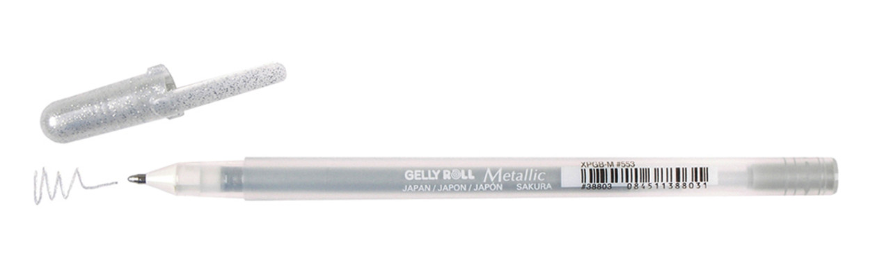 Sakura Gelly Roll Set Di 3 Penne Gel - Bianca, Nera E Trasparente Stardust, Punta 0,8 Mm, Inchiostro Pigmentato - 2