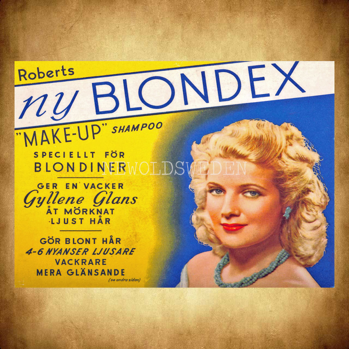 Roberts ny BLONDEX -MAKE-UP SCAMPOO - Vykort A5 - 2