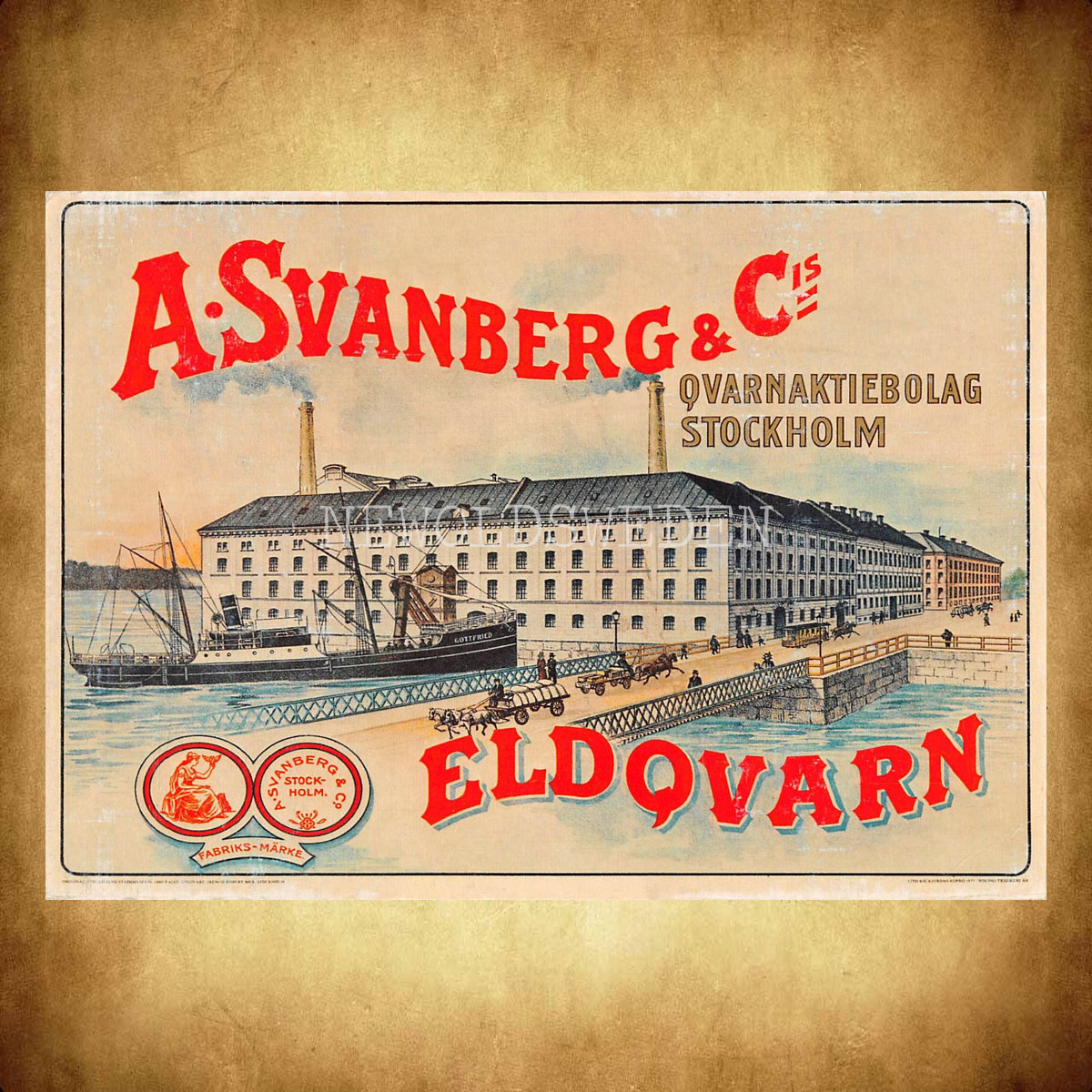 A SVANBERG ELDQVARN STOCKHOLM - Vykort A5 - 2