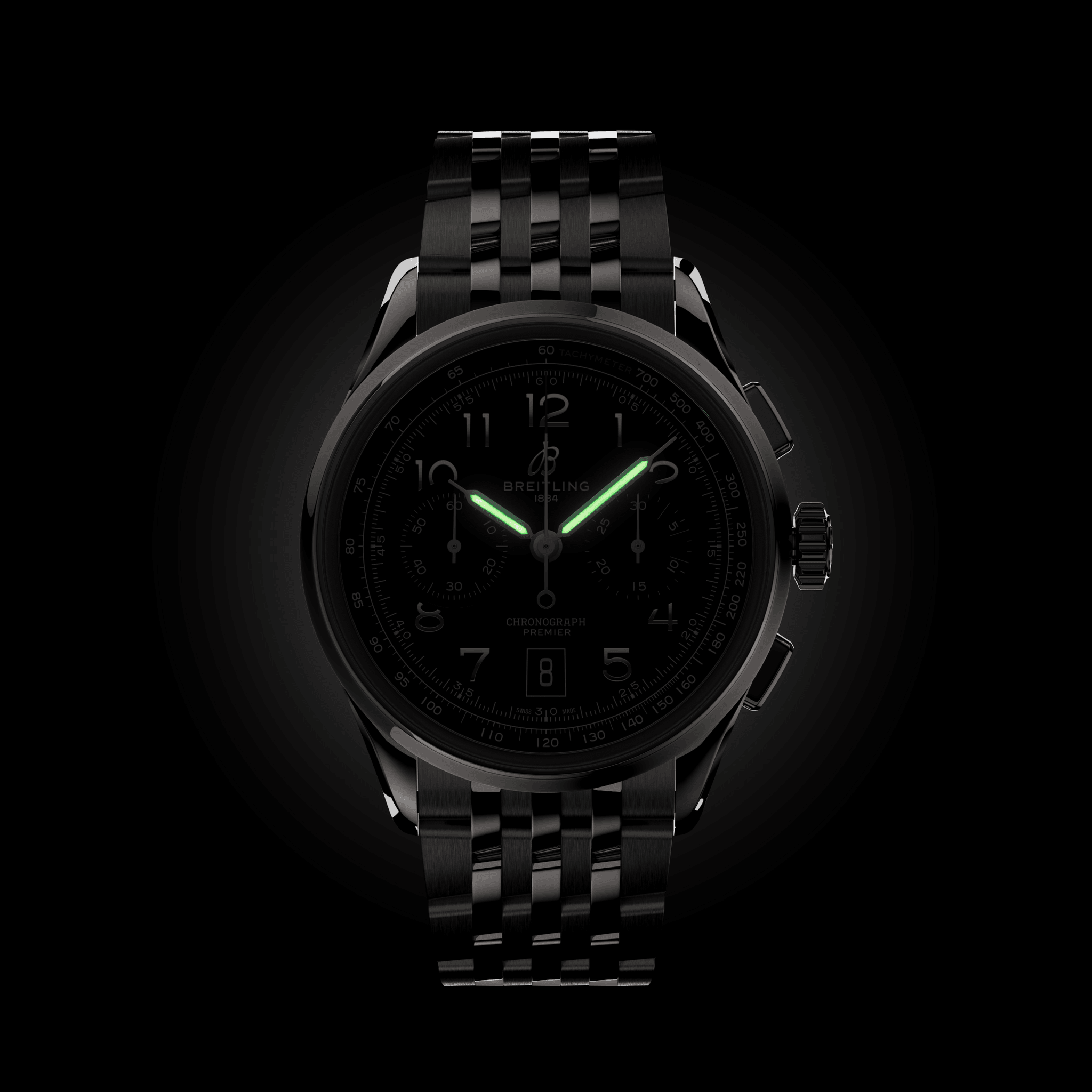 AB0145371L1A1 Breitling Premier B01 Chronograph 42 grön