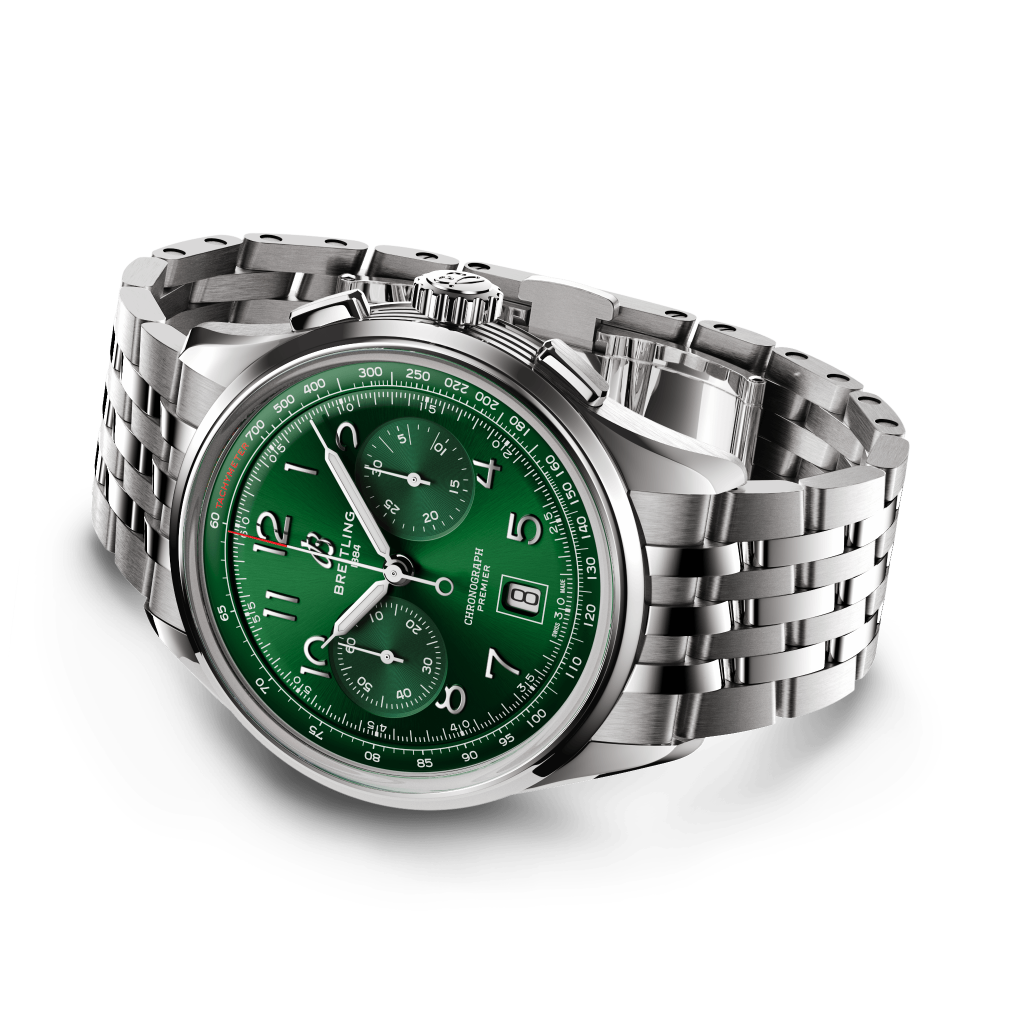 AB0145371L1A1 Breitling Premier B01 Chronograph 42 grön