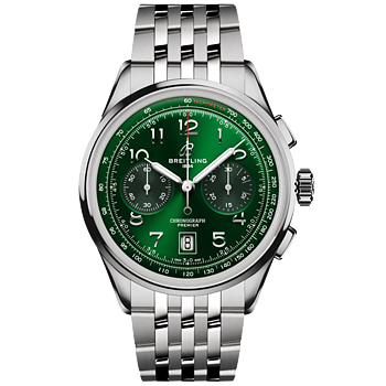 AB0145371L1A1 Breitling Premier B01 Chronograph 42 grön