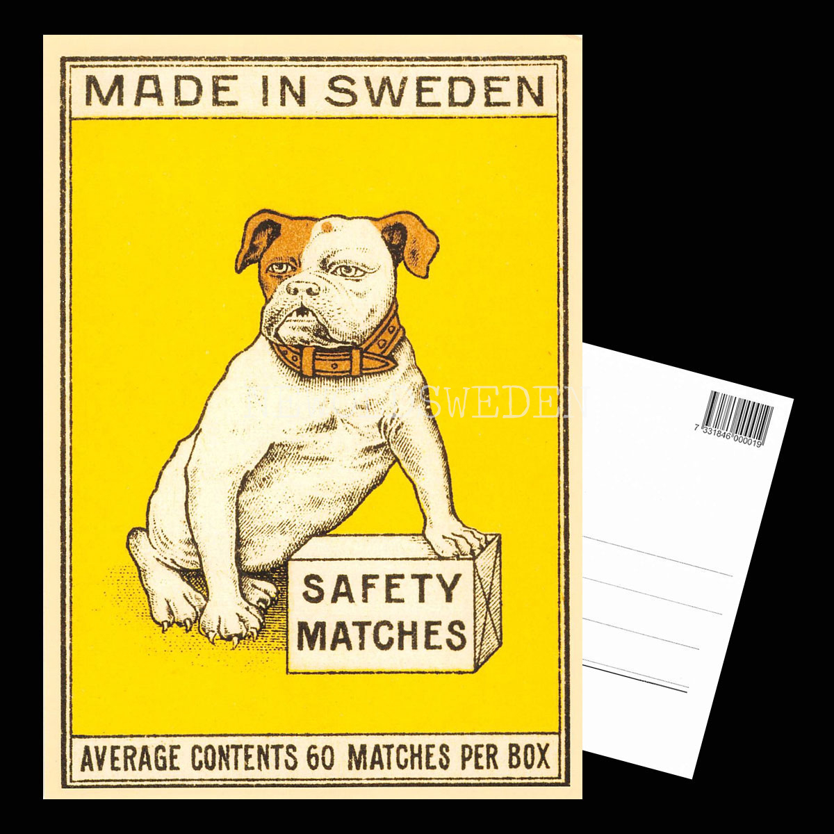 SAFETY MATCHES SWEDEN - MADE IN SWEDEN SAFETY MATCHES  - Vykort A5 - 3