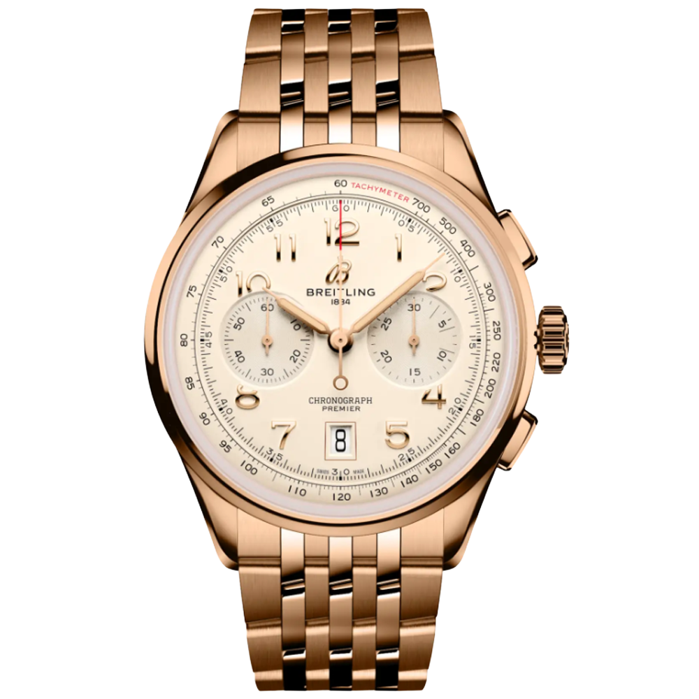 Breitling RB0145371G1R1 Premier B01 Chronograph 42 18k rött guld