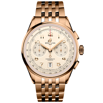 Breitling RB0145371G1R1 Premier B01 Chronograph 42 18k rött guld