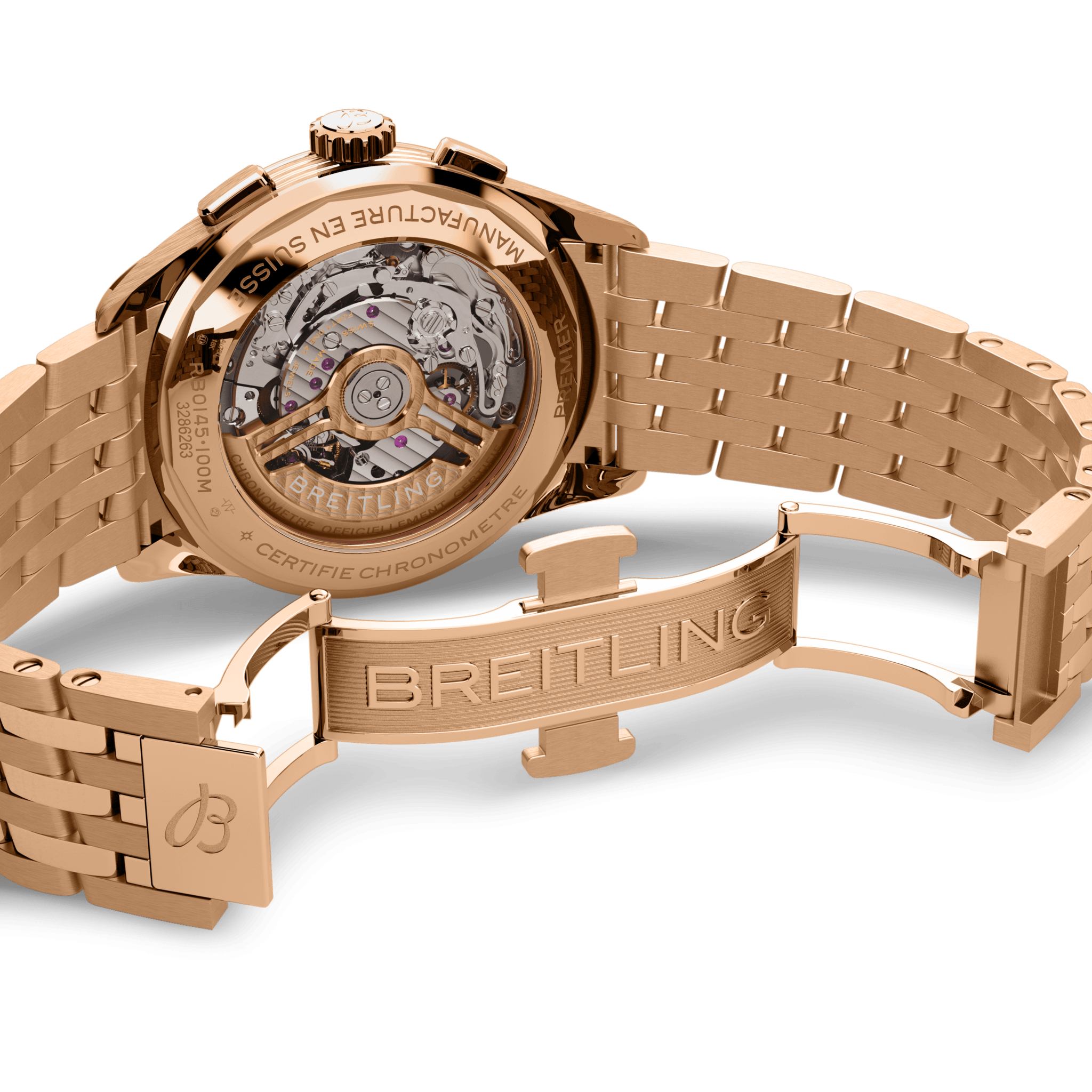 RB0145371G1R1 Breitling Premier B01 Chronograph 42 18k roséguld
