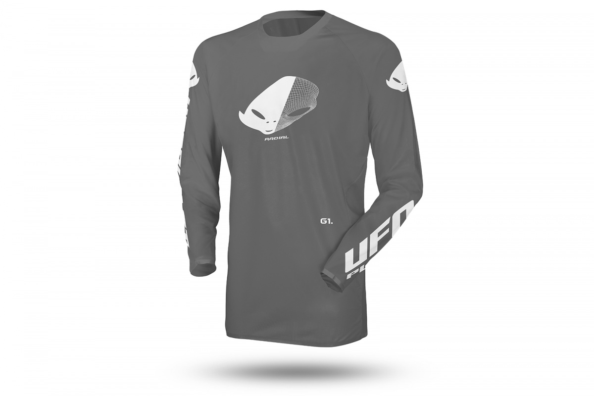UFO Radial Slim Fit Jersey, Grey