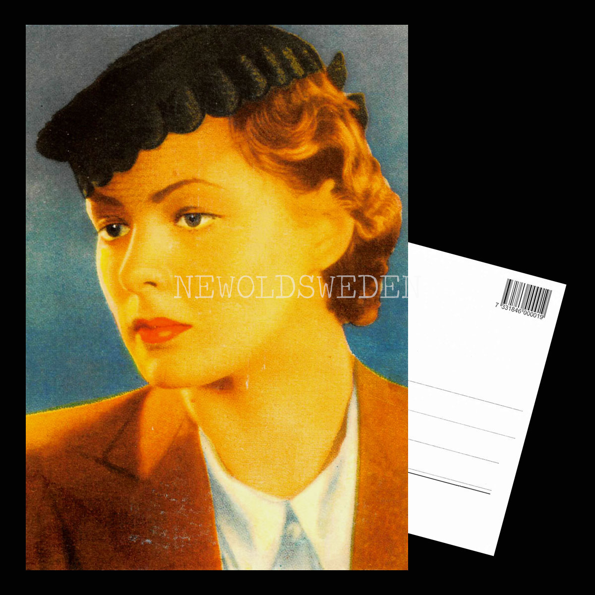 Ingrid Bergman 19 aug 1915 - 29 aug 1985 - Vykort A5 - 3