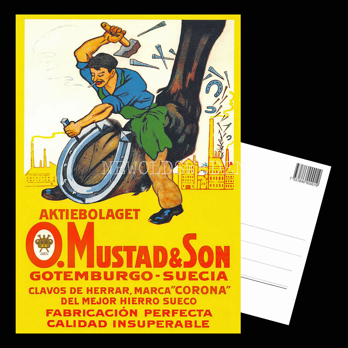 O. MUSTAD & SON - GOTEMBURGO SUECIA - Vykort A5 - 3