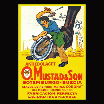 O. MUSTAD & SON - GOTEMBURGO SUECIA - Vykort A5