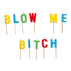 Tårtljus ''Blow me Bitch''