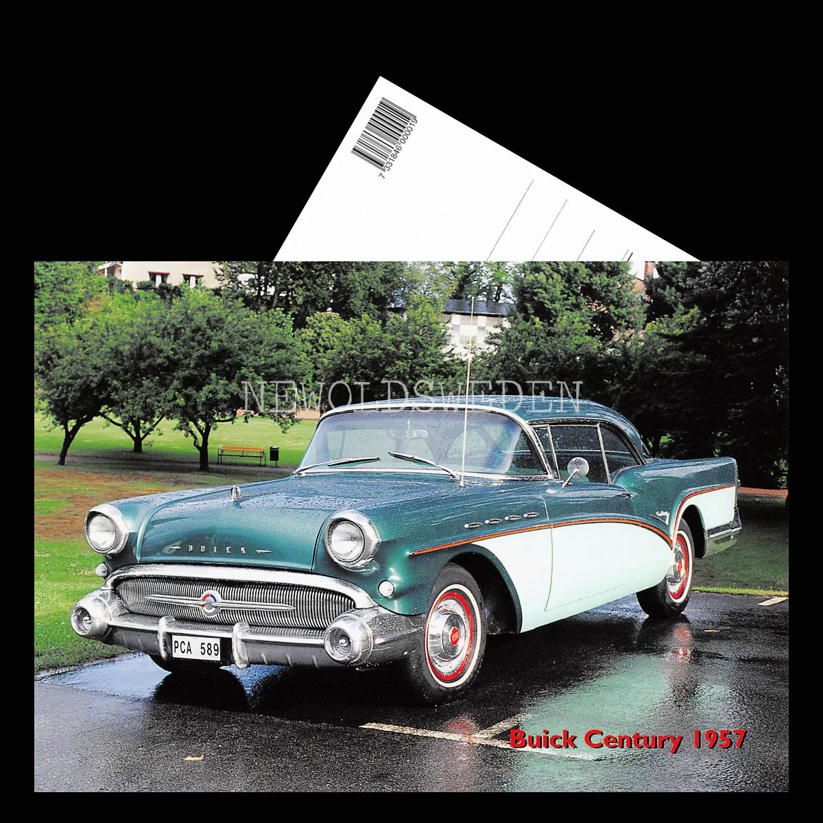 Buick Century 1957 - Vykort A5 - 3