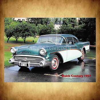 Buick Century 1957 - Vykort A5