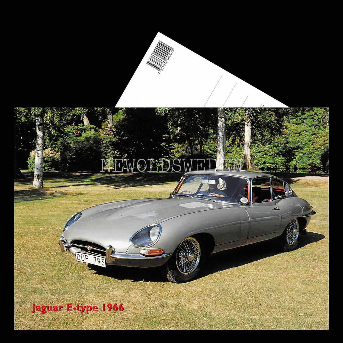 Jaguar E-type 1966 - Vykort A5 - 3