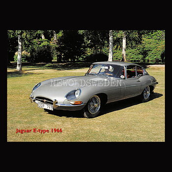 Jaguar E-type 1966 - Vykort A5