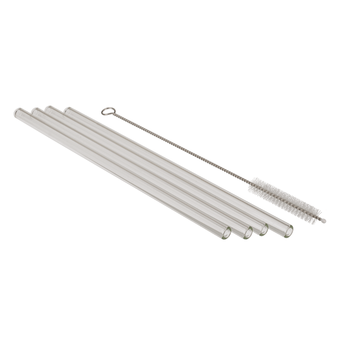 Glass drinking straw, juomapilli 4-pack - 2