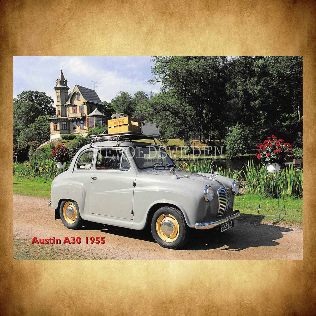 AUSTIN A30 1955 - Vykort A5 - 2