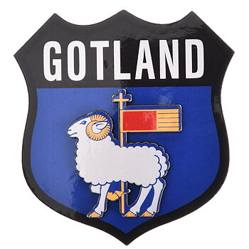 Magnet Trä Gotlandsvapen  10st/fp