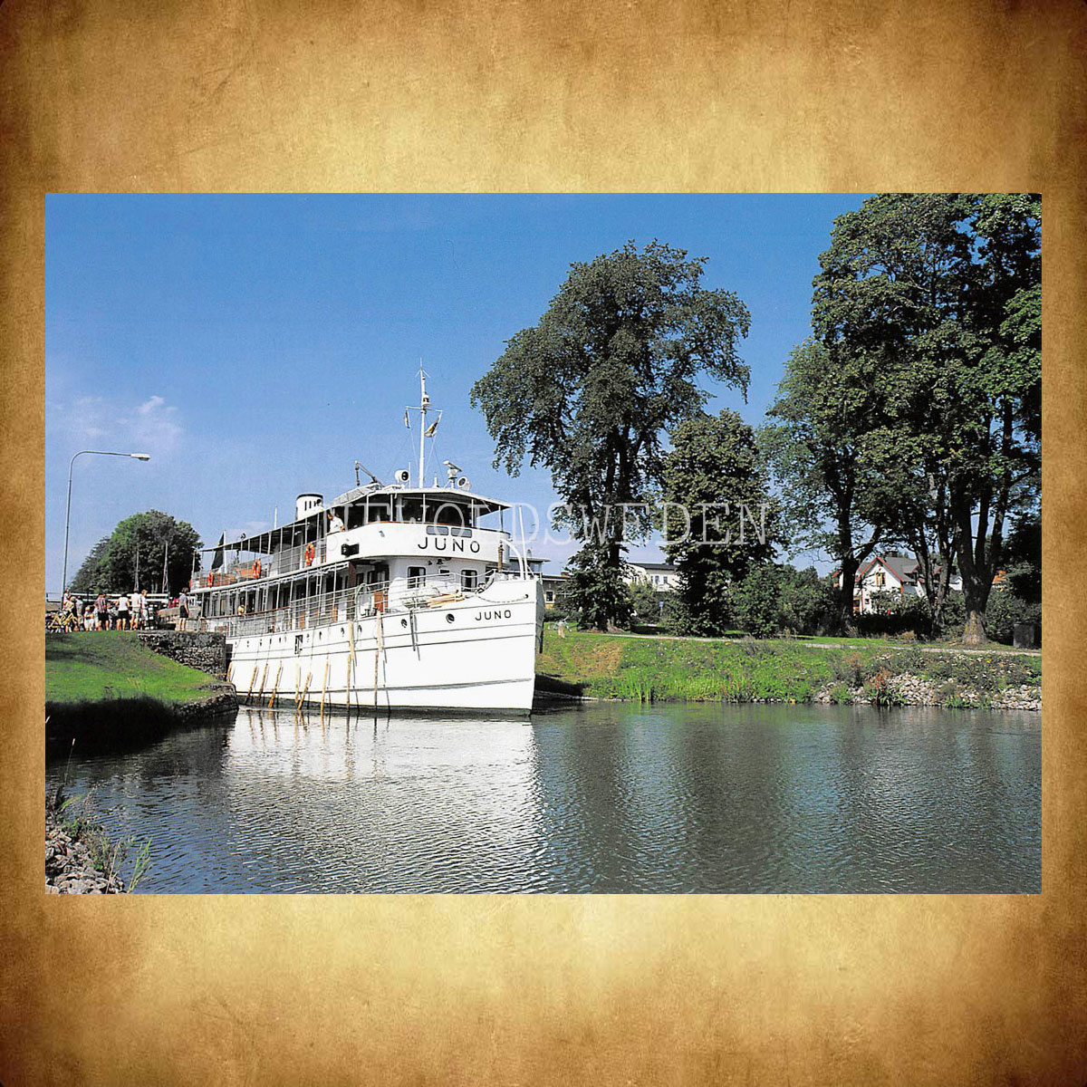 S/S JUNO 1874 Göta kanal Göteborg - Stockholm - Vykort A5 - 2