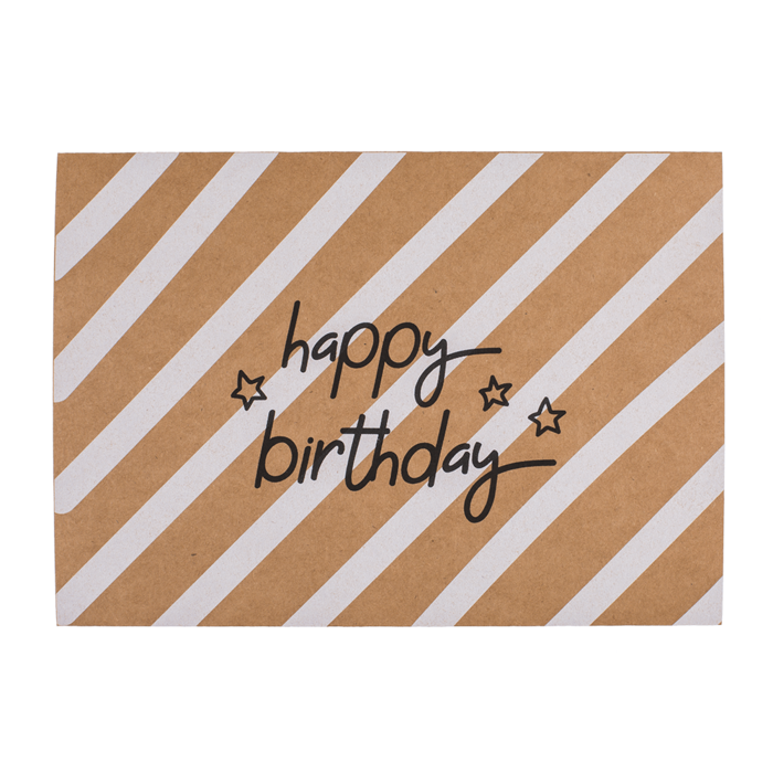 Craft paper Gift Card 21 x 15 cm - 7