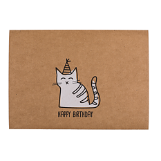 Craft paper Gift Card 21 x 15 cm