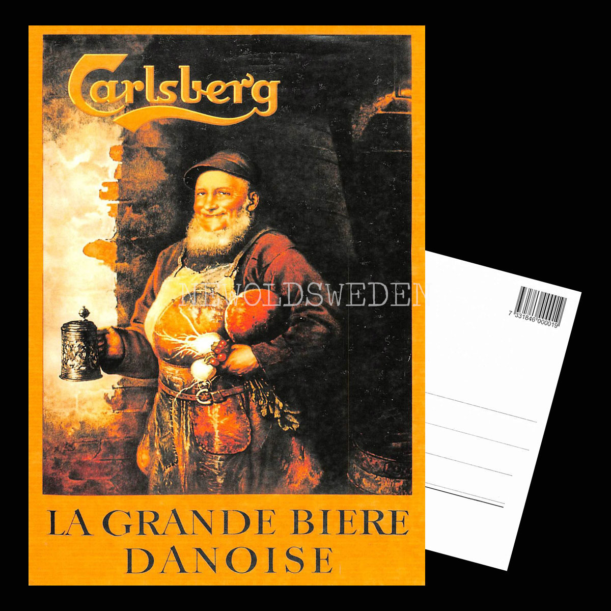 Carlsberg LA GRANDE BIERE DANOISE Pilsner Öl Beer Bryggeri - Vykort A5 - 3