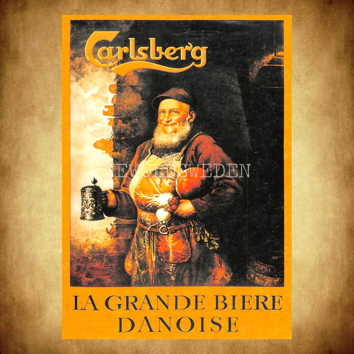 Carlsberg LA GRANDE BIERE DANOISE Pilsner Öl Beer Bryggeri - Vykort A5 - 2
