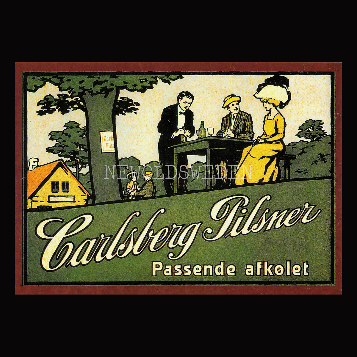 Carlsberg Pilsner Öl Beer Bryggeri - Vykort A5