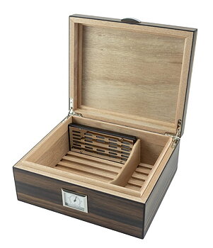 Humidor - Brown Leaf Öppen