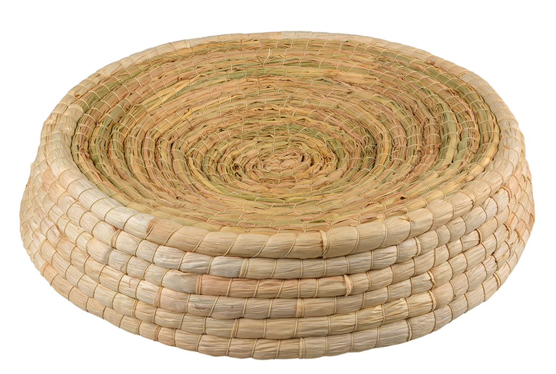 Corn straw pouf siesta kattbädd
