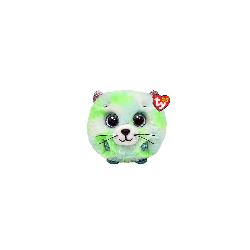 TY Beanie Balls Green Cat Evie