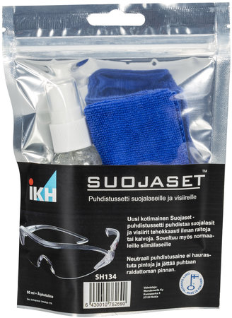 Rengörings spray och duk för glasögon