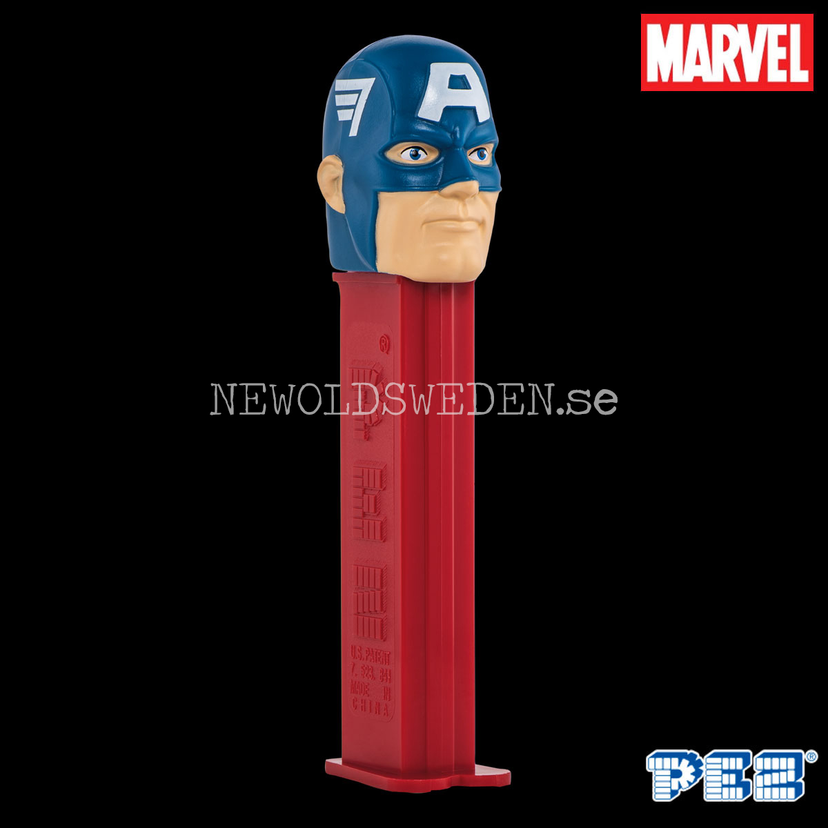 PEZ Dispenser CAPTAIN AMERICA + Candy - Marvel - PE08