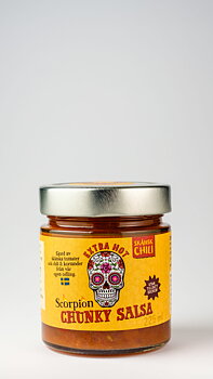 Scorpion Extra Hot Chunky Salsa 225ml x10