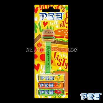 PEZ Dispenser BURGER + Godis - Treats  Samlarfigur - PE11