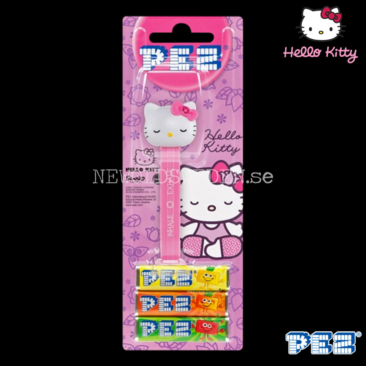 PEZ Dispenser INHALE & EXHALE  + Godis - Hello Kitty - PE010 - 2