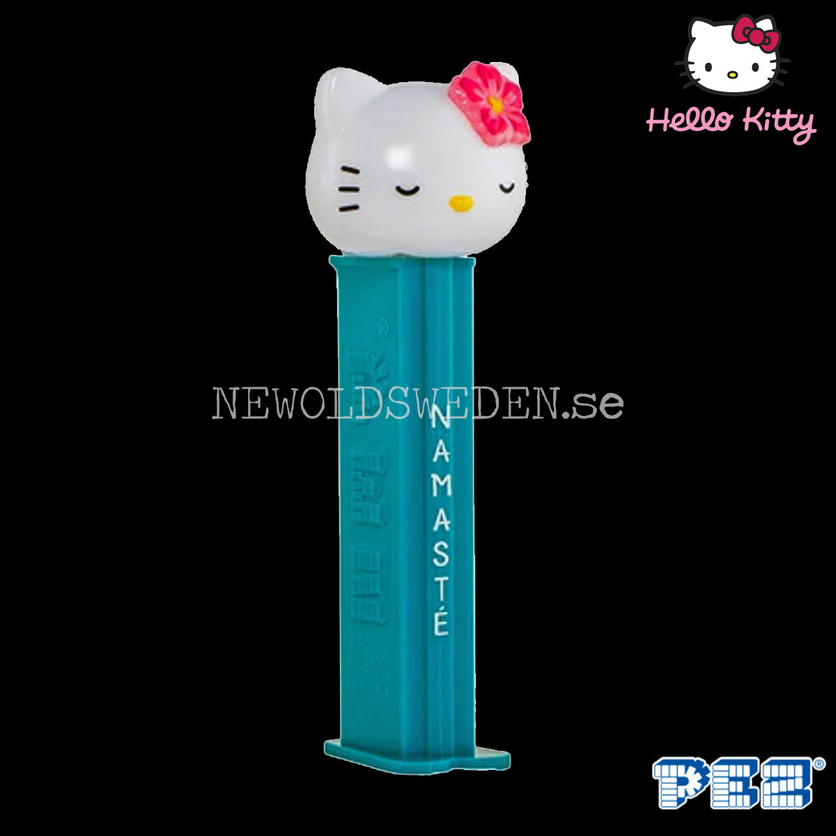 PEZ Dispenser NAMASTE  + Godis - Hello Kitty  Samlarfigur - PE010