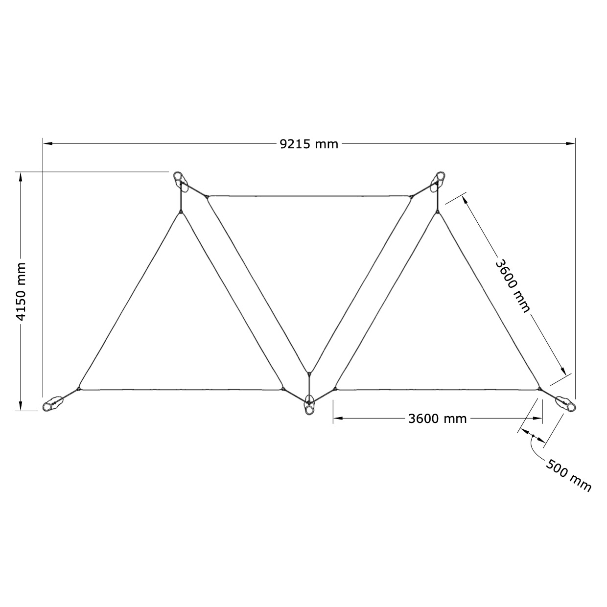 Solsegel - Tre Trianglar - 2