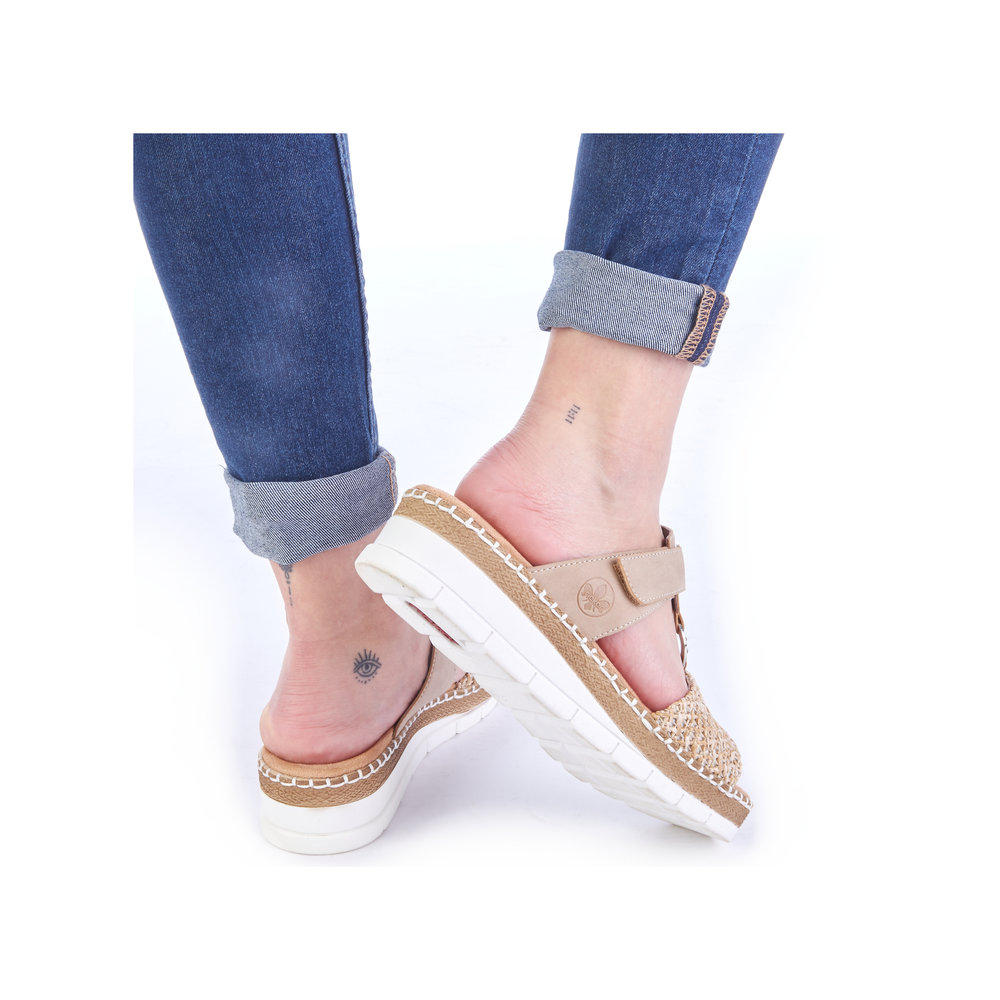 Rieker Slipin sandal Beige - 8
