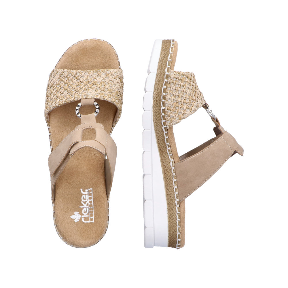 Rieker Slipin sandal Beige - 7