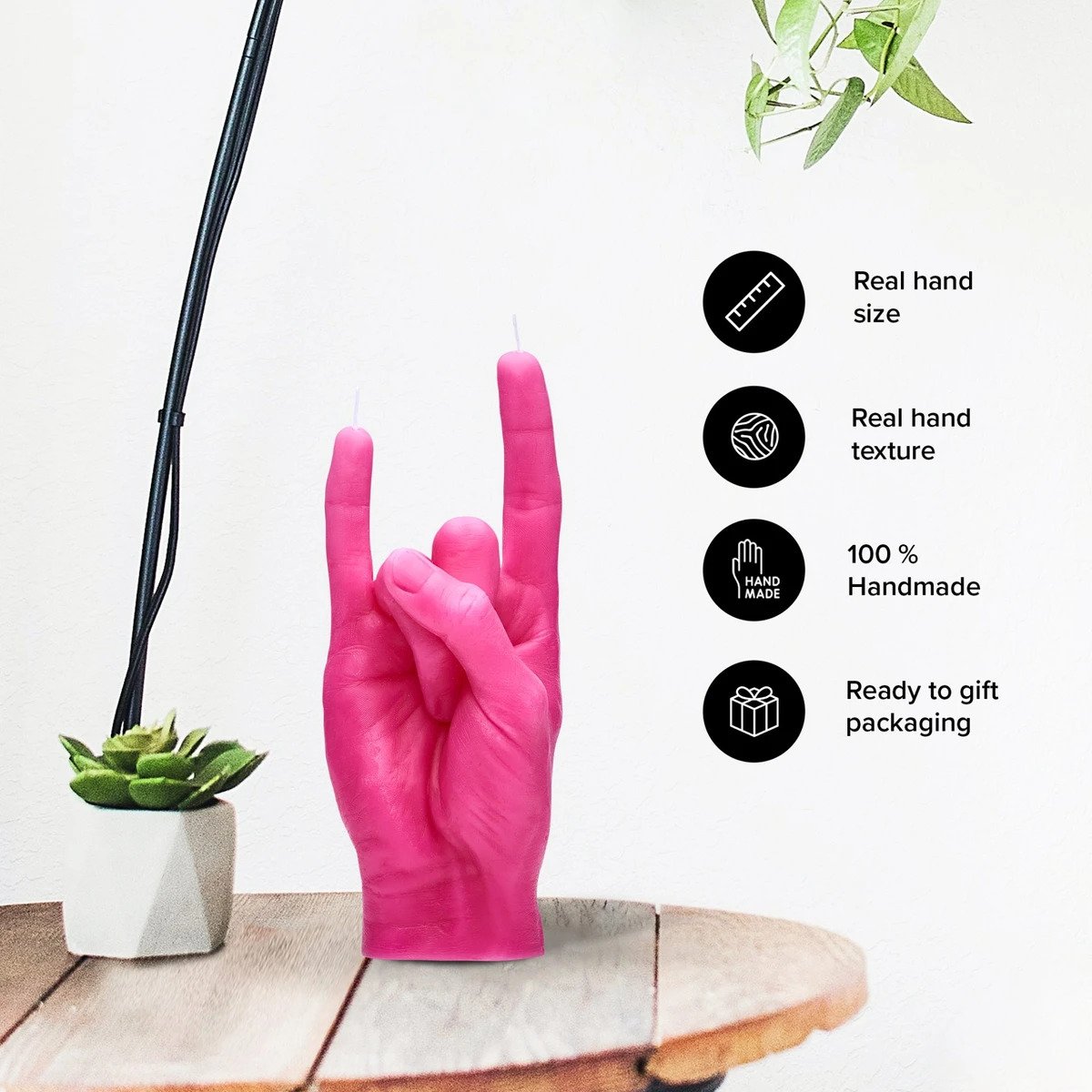 Candle Hand - You Rock, pink - 4