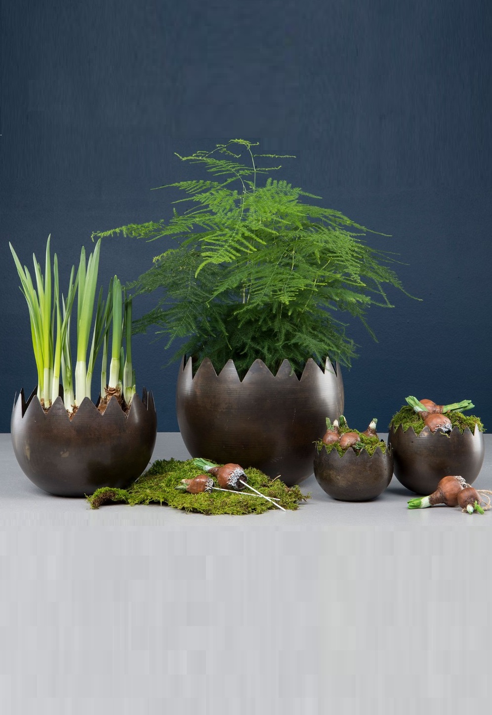 Pots Eggshell - Pot - Egg - Antique brown - 4-pack