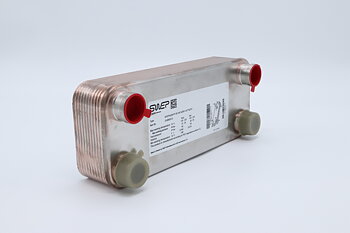 Wärmetauscher Interpac  B10TH-20, 20 stück Platten. Für Kältemittel R134a. Mit Halterung 1002166  montiert.